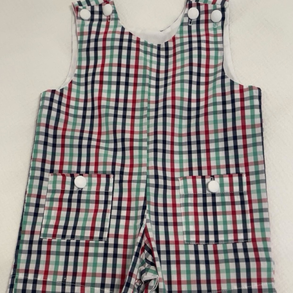 bella bliss Multicolor Plaid Kids One Piece